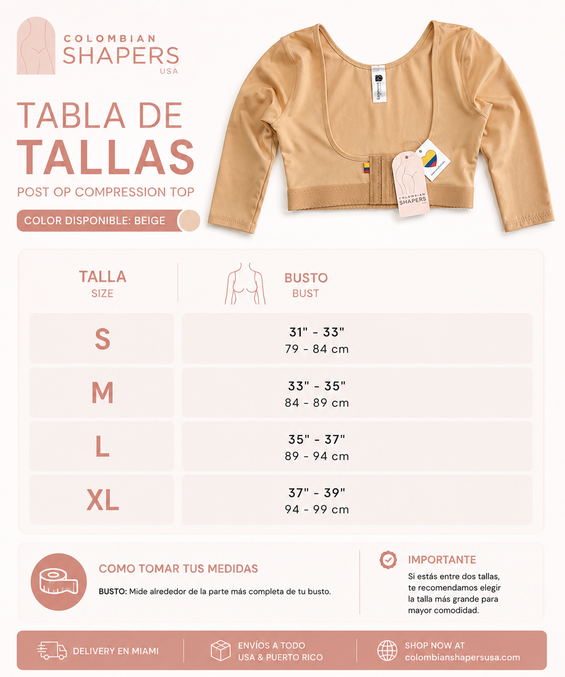 Faja Diana - Chaleco Post op