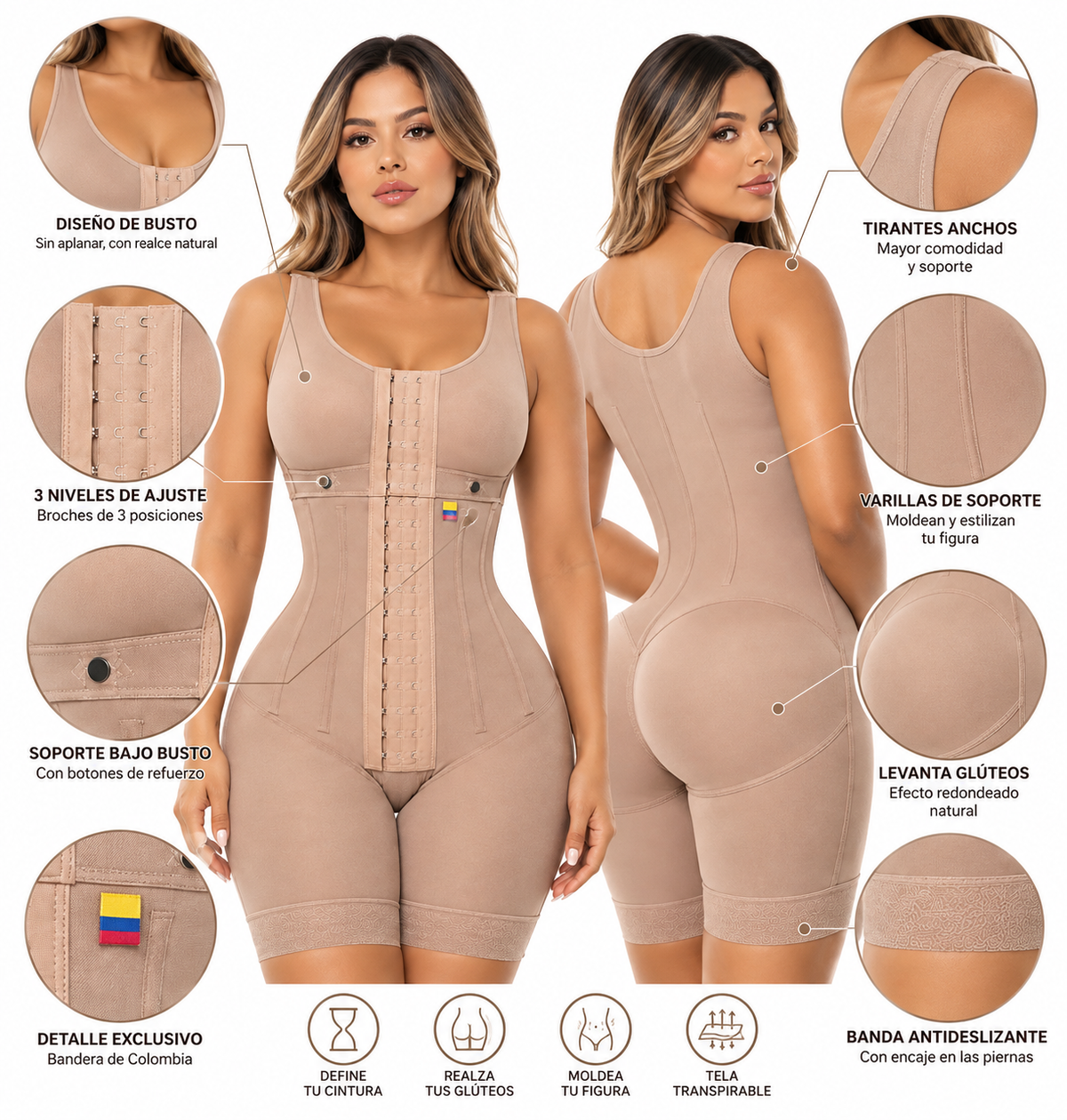 Faja Lizbeth | Reloj de Arena con Varillas – Etapa 3